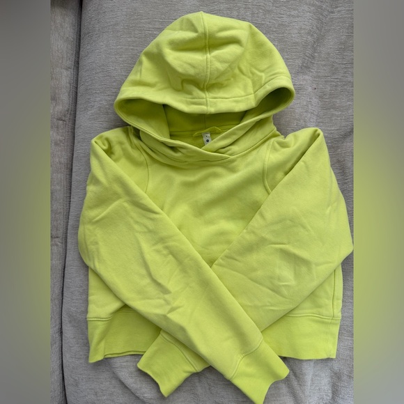 Lululemon Cropped Scuba Hoodie - Electric Lemon - Picture 1 of 3